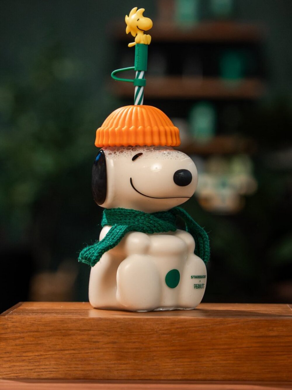 NWT Starbucks x Peanuts Pumpkin Snoopy Glass Cold Cup